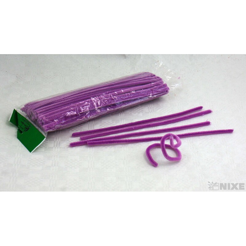 DRÁTEK ŽINYLKA 8mmx31cm 100ks*FIALOVÁ SV.