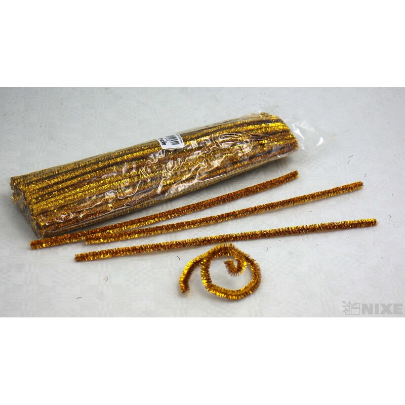 DRÁTEK ŽIN. MET 8mmx31cm 100ks*ZLATÁ ANT.