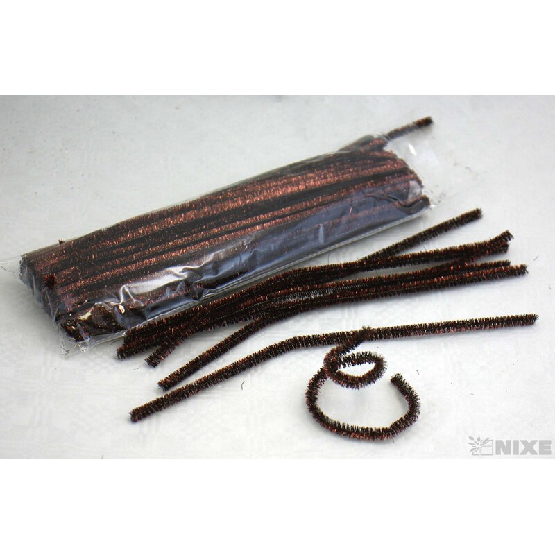 DRÁTEK ŽIN. MET 8mmx31cm 100ks*HNĚDÁ