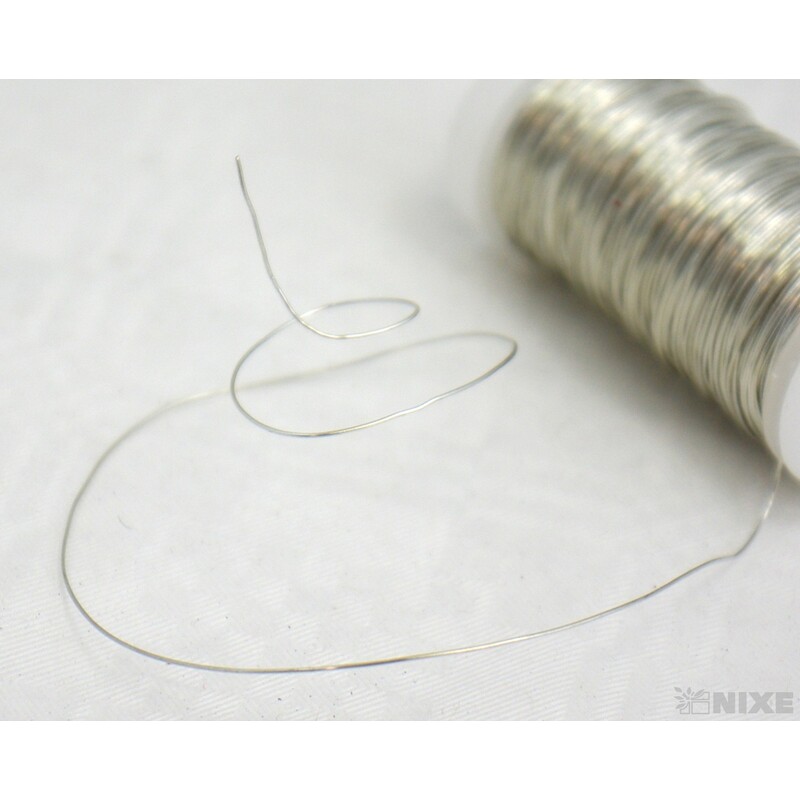 DRÁT OZDOBNÝ PL 0,5mm 100g*STŘÍBRNÁ