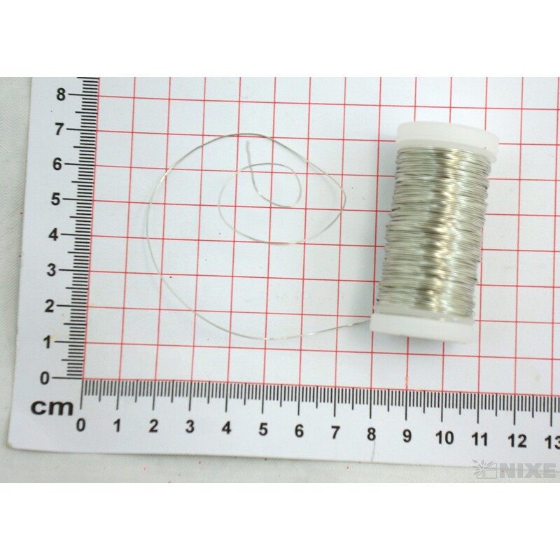 DRÁT OZDOBNÝ PL 0,5mm 100g*STŘÍBRNÁ