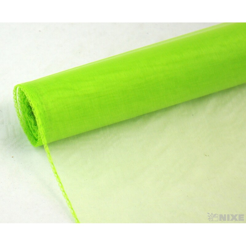 ORGANZA 38cmx9yd*ZELENÁ 027