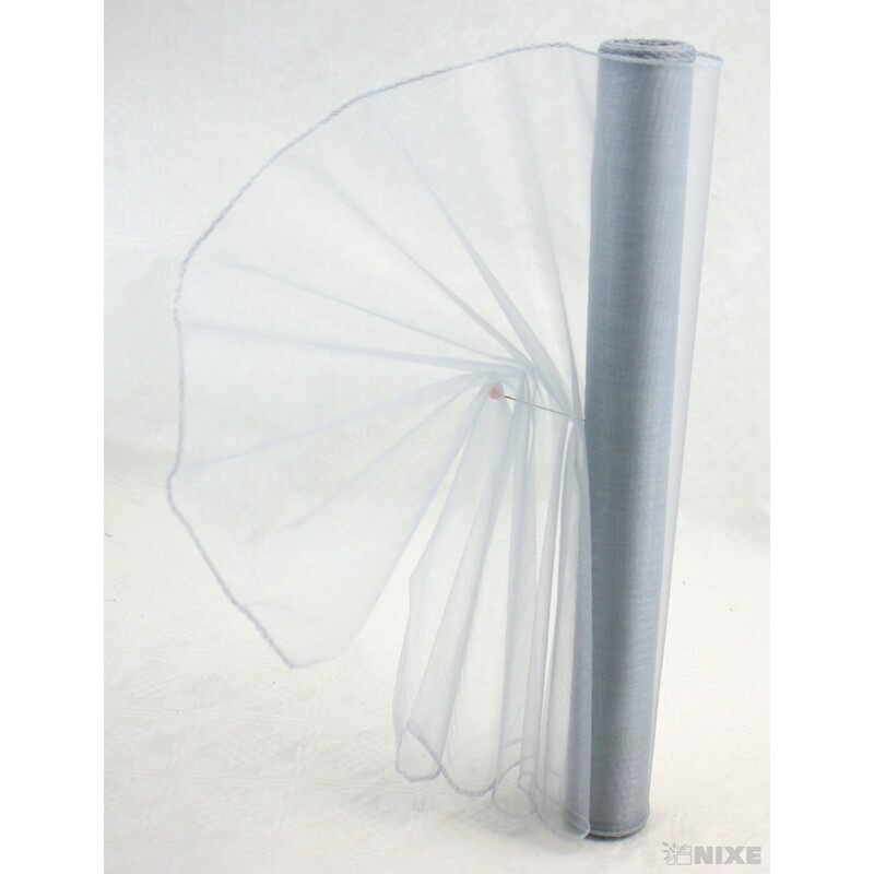 ORGANZA 38cmx9yd*STŘÍBRNÁ 074