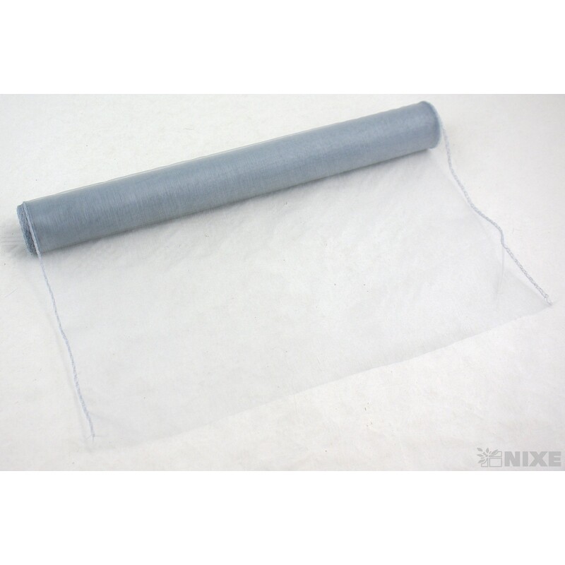 ORGANZA 38cmx9yd*STŘÍBRNÁ 074