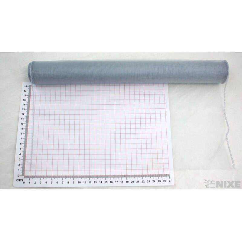 ORGANZA 38cmx9yd*STŘÍBRNÁ 074