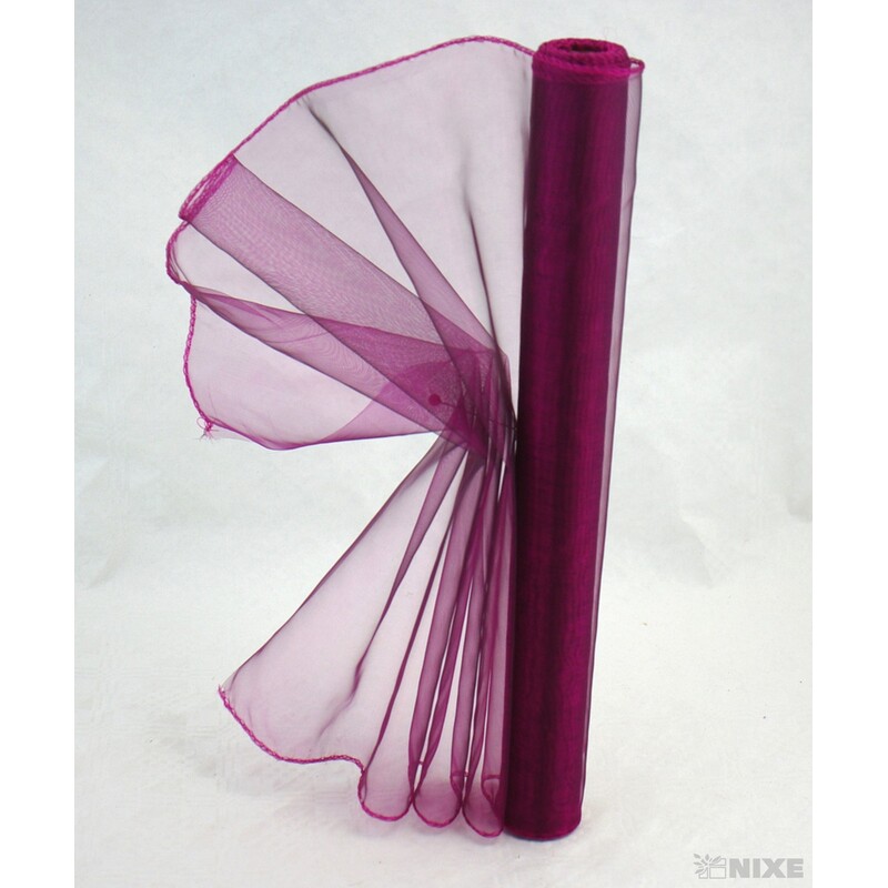ORGANZA 38cmx9yd*VÍNOVÁ 2T 21