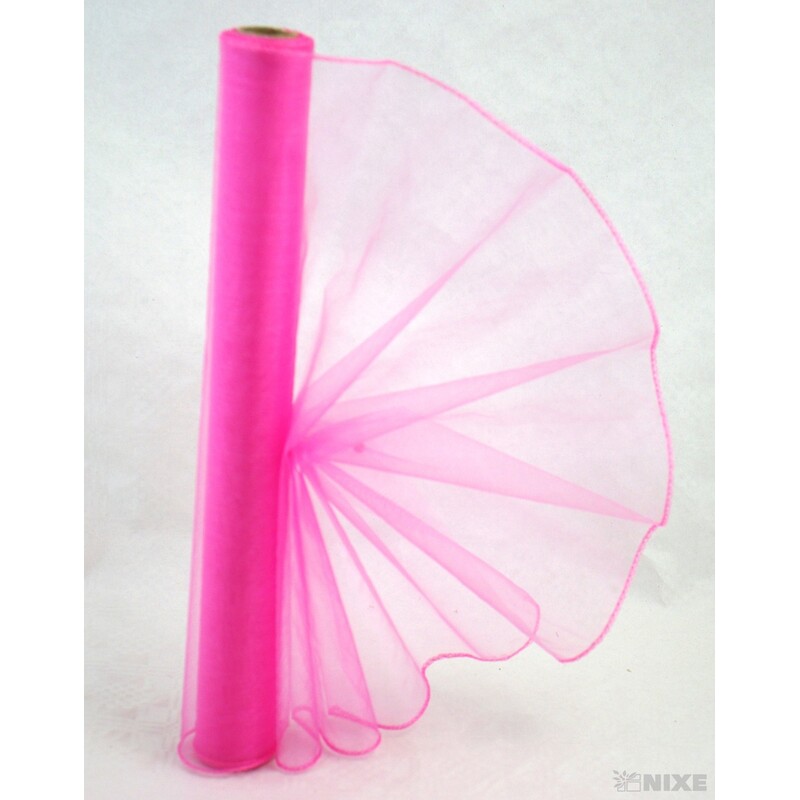ORGANZA 38cmx9yd*RŮŽOVÁ 004