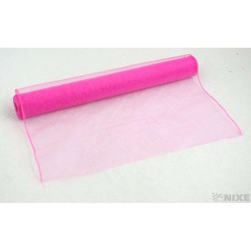 ORGANZA 38cmx9yd*RŮŽOVÁ 004