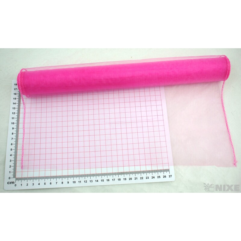 ORGANZA 38cmx9yd*RŮŽOVÁ 004