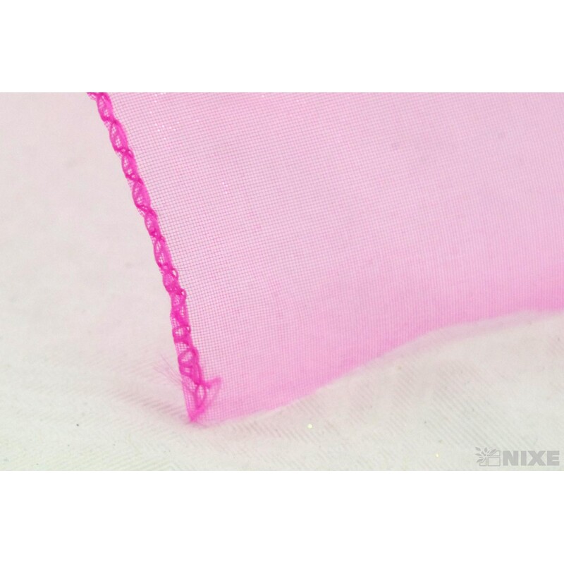 ORGANZA 10cmx10yd*RŮŽOVÁ CYKLÁMEN 008