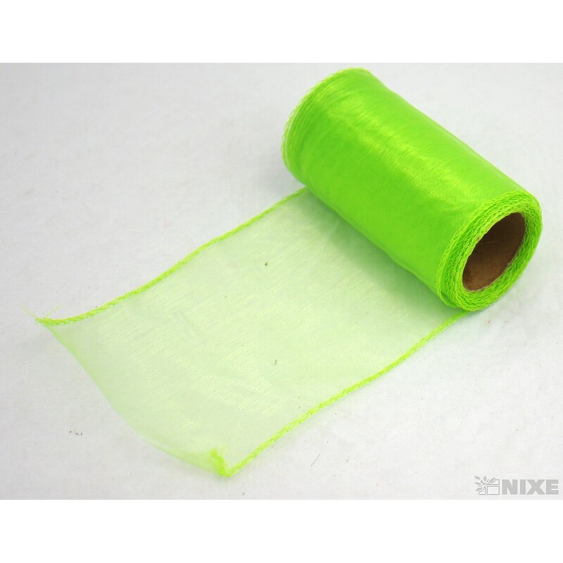 ORGANZA 10cmx10yd*ZELENÁ 027