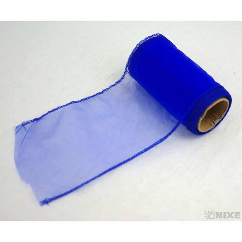 ORGANZA 10cmx10yd*MODRÁ TM. 040