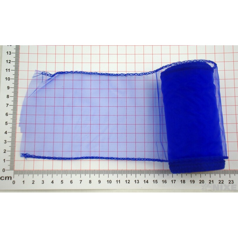 ORGANZA 10cmx10yd*MODRÁ TM. 040