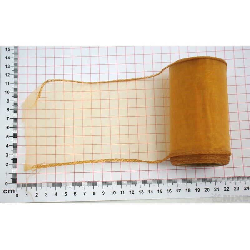 ORGANZA 10cmx10yd*SKOŘICOVÁ 057