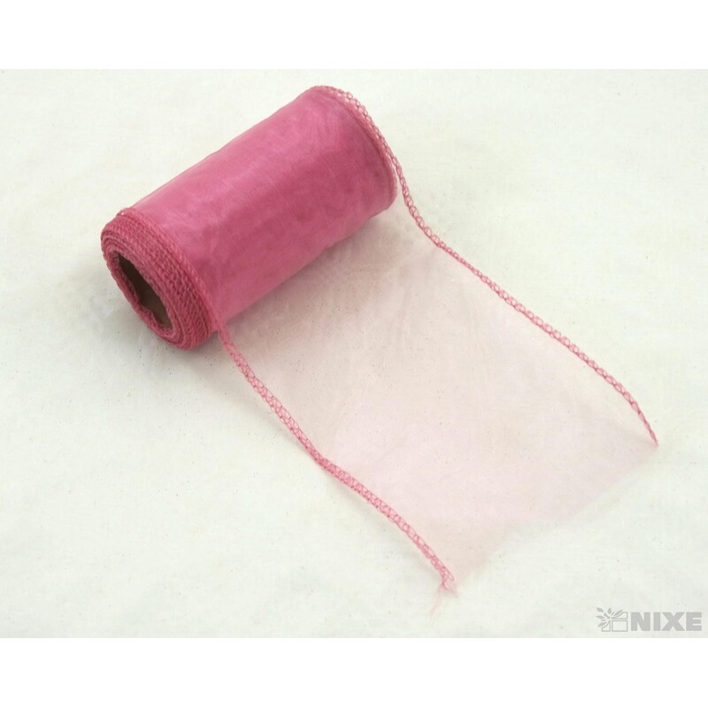 ORGANZA 10cmx10yd*STARORŮŽOVÁ 068