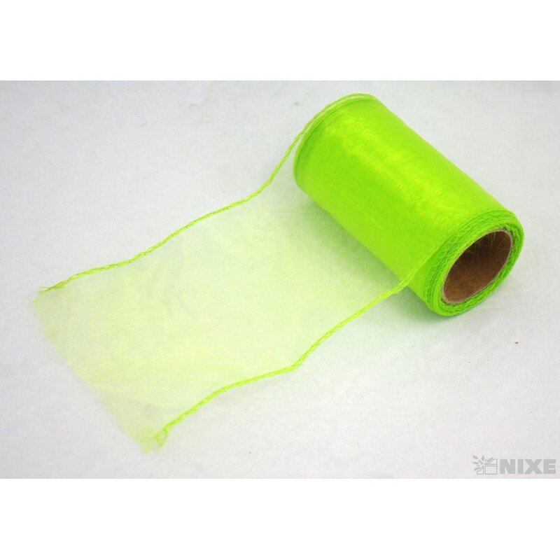 ORGANZA 10cmx10yd*ZELENÁ SV. 071