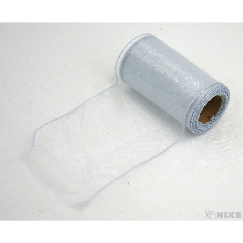 ORGANZA 10cmx10yd*STŘÍBRNÁ 074