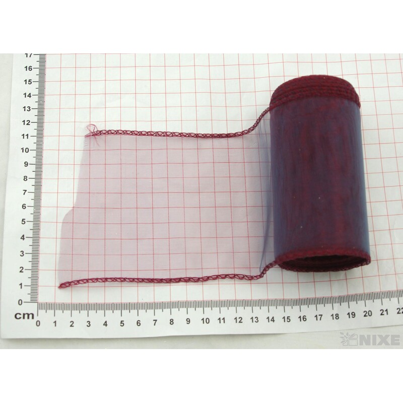 ORGANZA 10cmx10yd*BORDOVÁ 2T 19