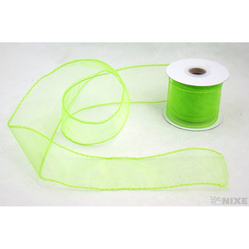 ORGANZA STUHA 65mmx20m*ZELENÁ SV. 027