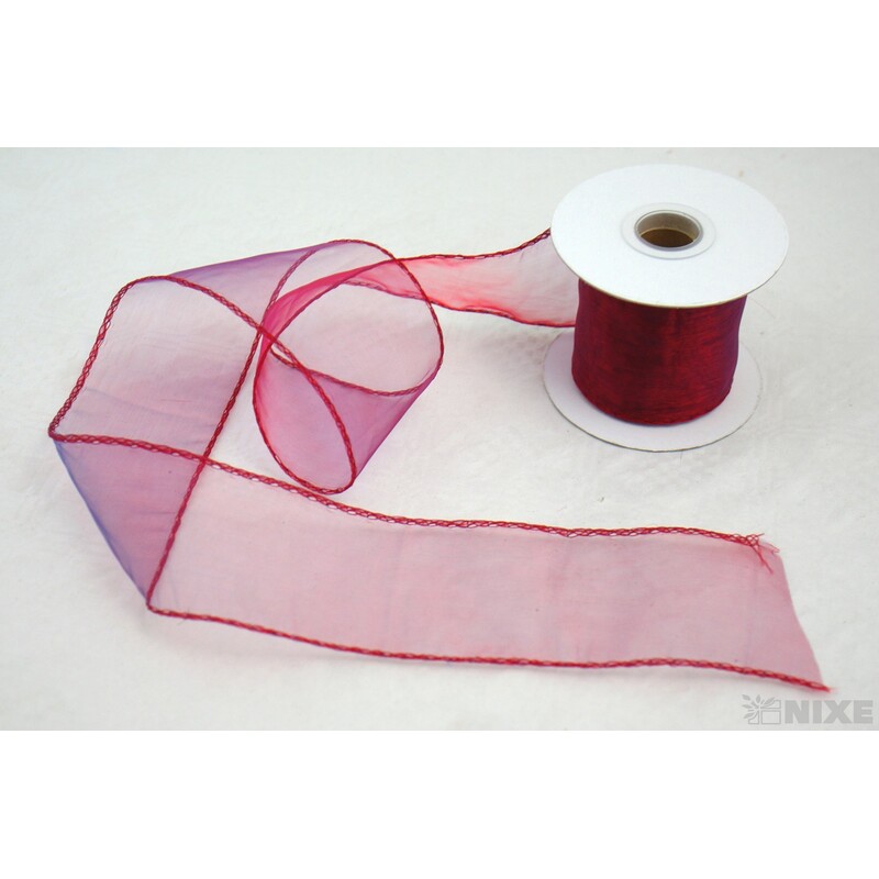 ORGANZA STUHA 65mmx20m*BORDOVÁ 2T 019