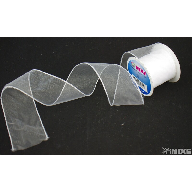 ORGANZA STUHA 65mmx20m*BÍLÁ 001