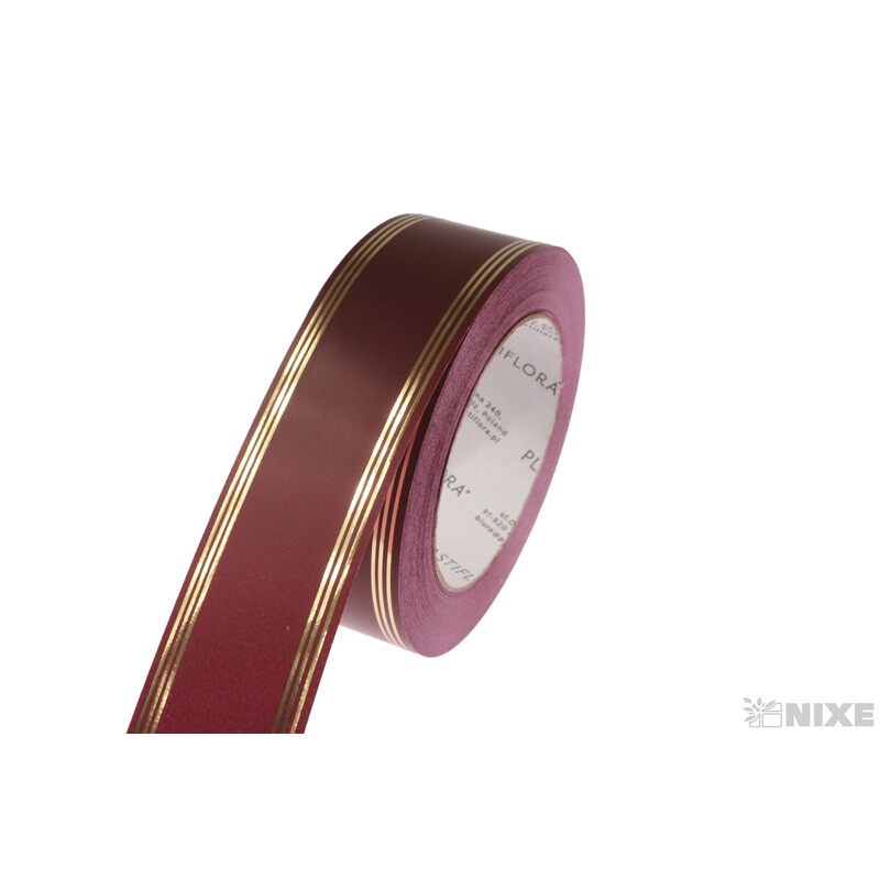 POHŘEBNÍ PÁSEK 40mmx50yd*BORDOVÁ