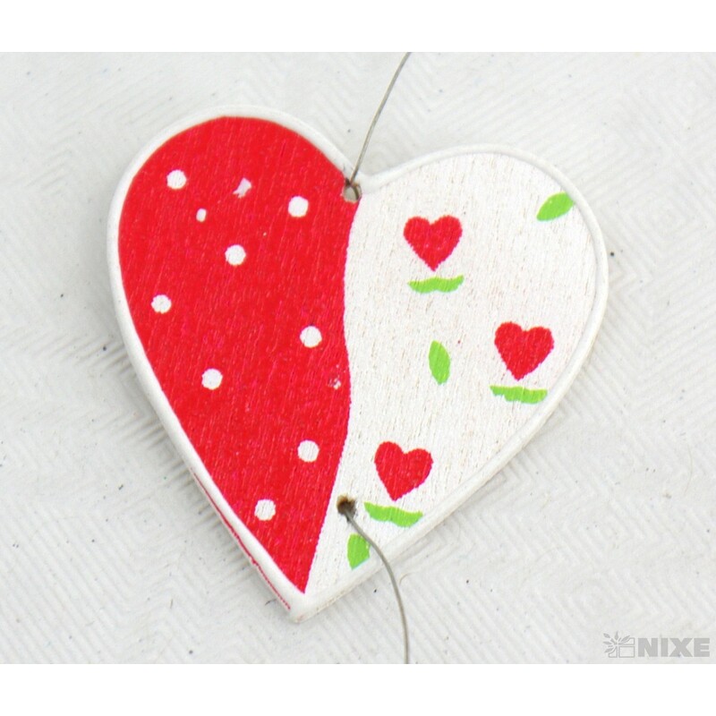 GIRLANDA SRDCE 120cm*ČERVENÁ