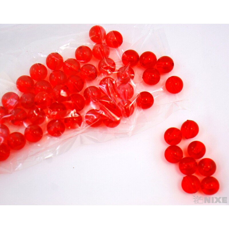 KORÁLKY 12mm cca 62ks ČIRÉ*ČERVENÁ