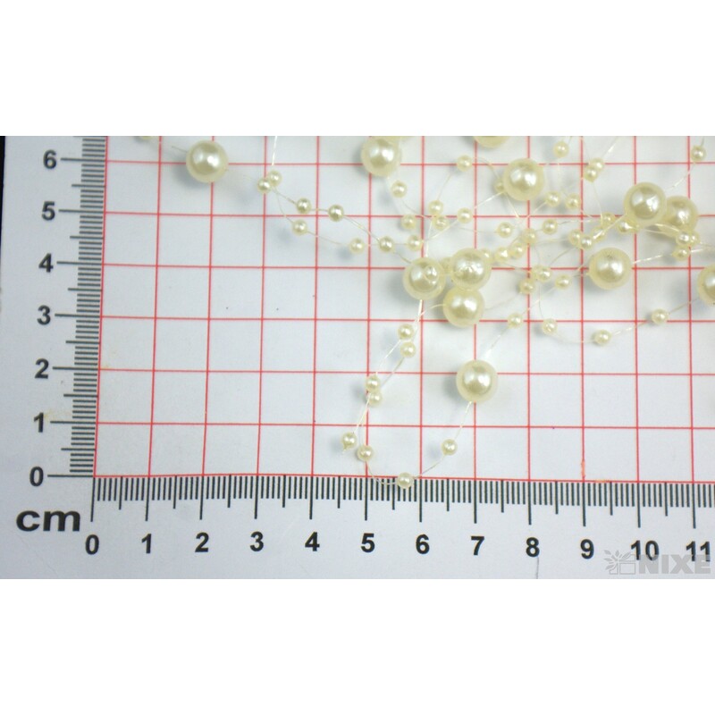 PERLIČKY NA SILONU 120cm 10ks*RŮŽOVÁ