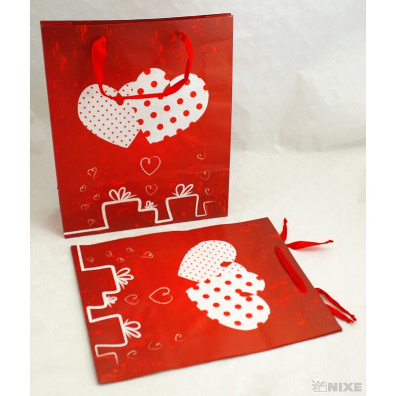 TAŠKA H VALENTÝN 28x34x9cm*ČERVENÁ