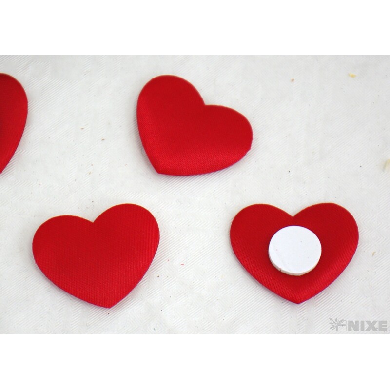 SRDCE NALEPOVACÍ 3,5cm 144ks*ČERVENÁ