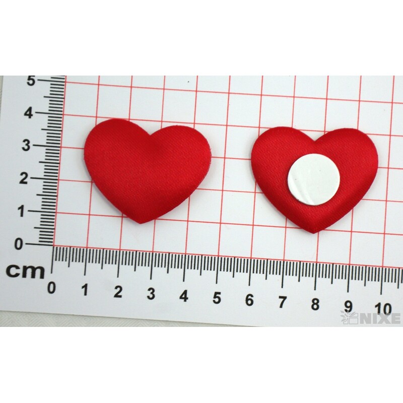 SRDCE NALEPOVACÍ 3,5cm 144ks*ČERVENÁ