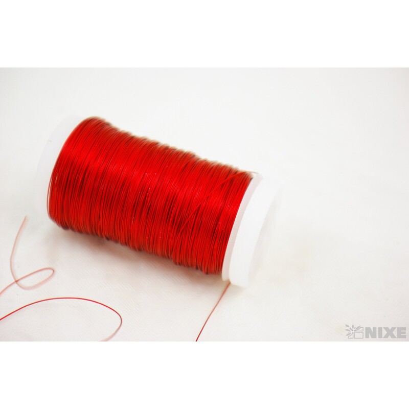 DRÁT OZDOBNÝ PL 0,3mm 100g*ČERVENÁ
