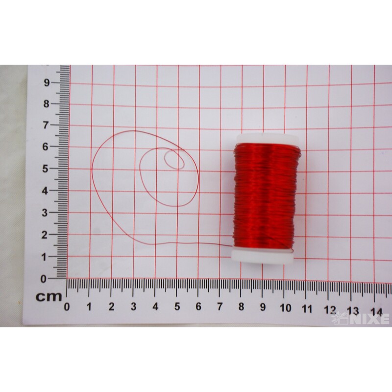 DRÁT OZDOBNÝ PL 0,3mm 100g*ČERVENÁ