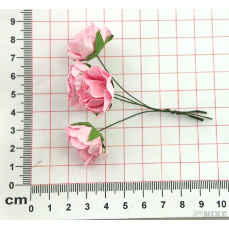 KYTIČKA RŮŽE 2x7cm 20ks 5sv*MIX BAREV