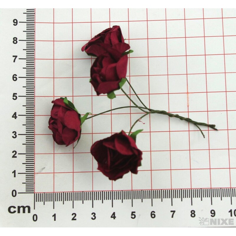 KYTIČKA RŮŽE 2x7cm 20ks 5sv*MIX BAREV