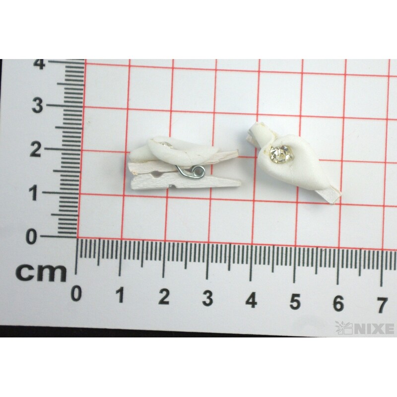 OZDOBNÝ KOLÍČEK KALA 2,5cm 12ks*BÍLÁ