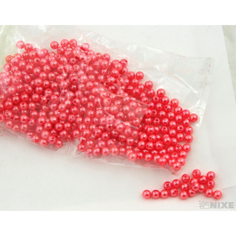 KORÁLKY 6mm 50g*MERUŇKOVÁ