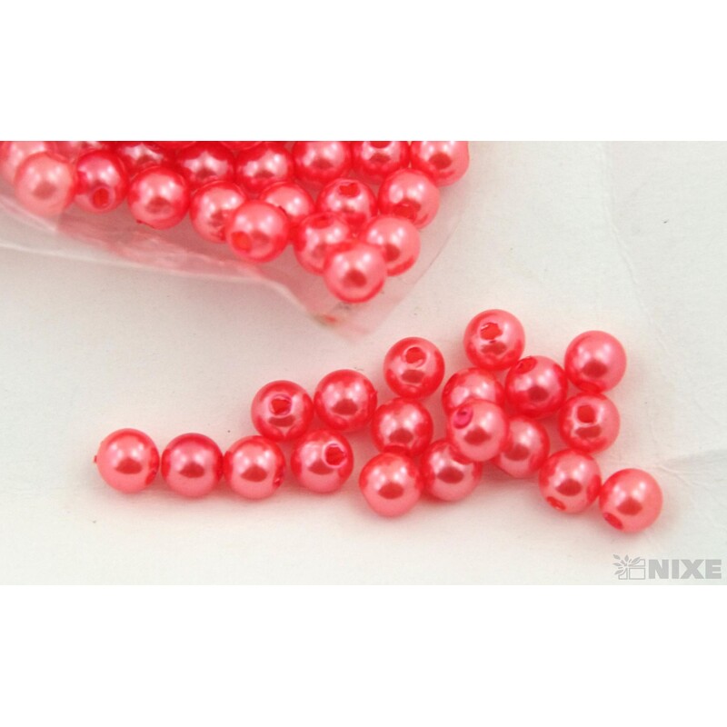 KORÁLKY 6mm 50g*MERUŇKOVÁ