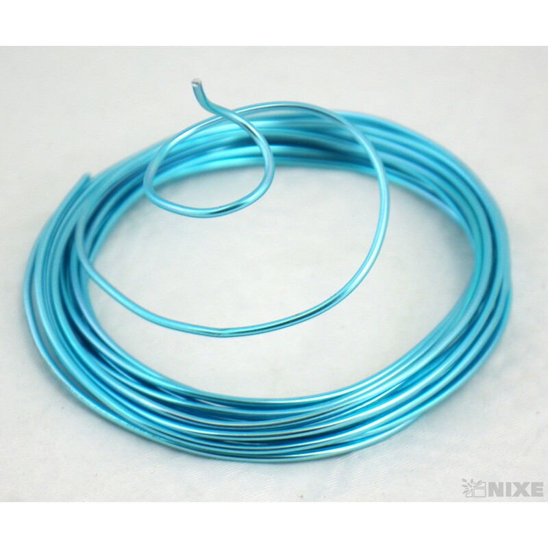 DRÁT HLINÍKOVÝ 2mmx5m*MODRÁ SV.