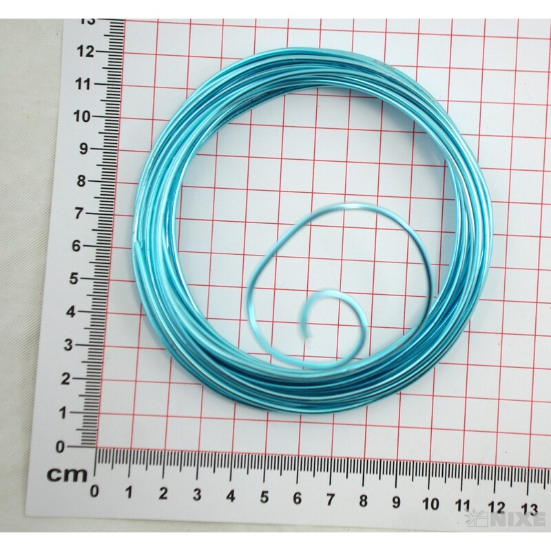 DRÁT HLINÍKOVÝ 2mmx5m*MODRÁ SV.