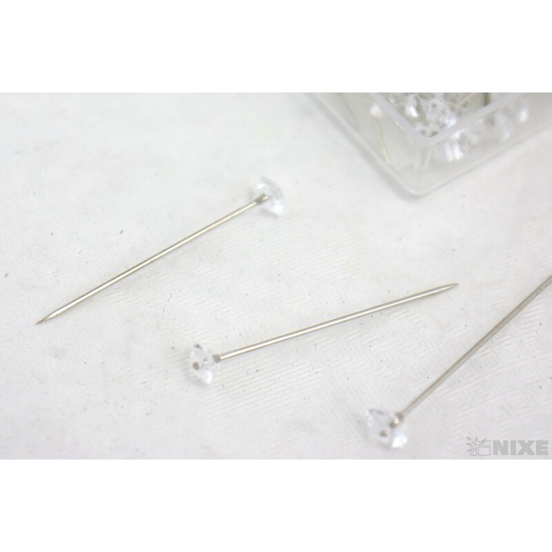 ŠPENDLÍK DIAMANT 5mmx3,5cm 100ks*PRŮHLEDNÁ