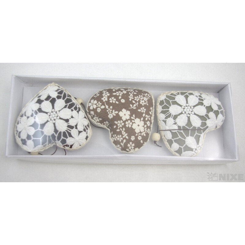 ZÁVĚS SRDCE 10x15cm 3ks*