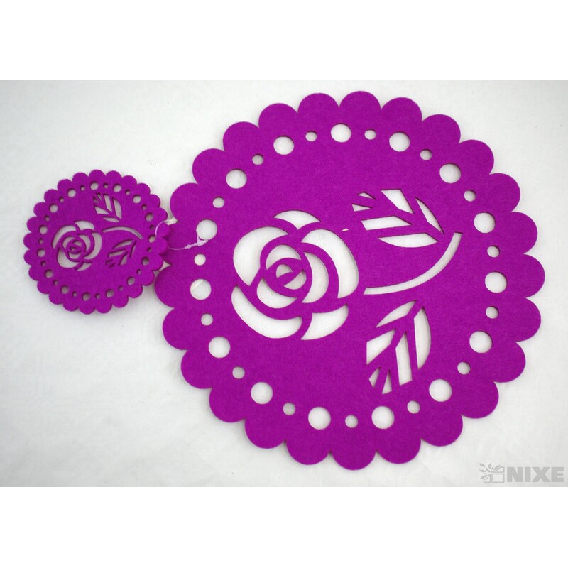 PODLOŽKA FILC 25cm a 10cm*MIX BAREV