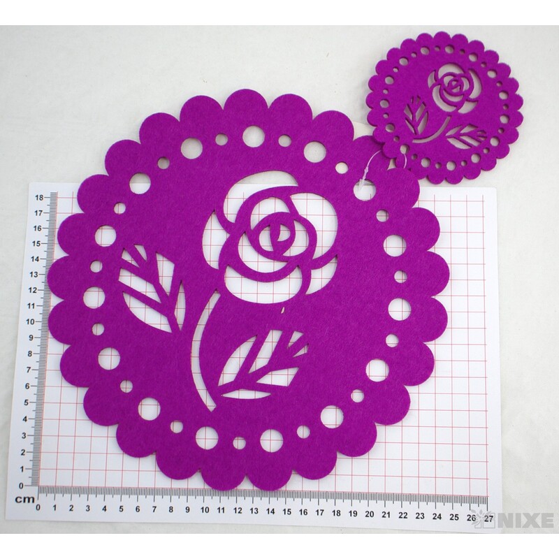 PODLOŽKA FILC 25cm a 10cm*MIX BAREV