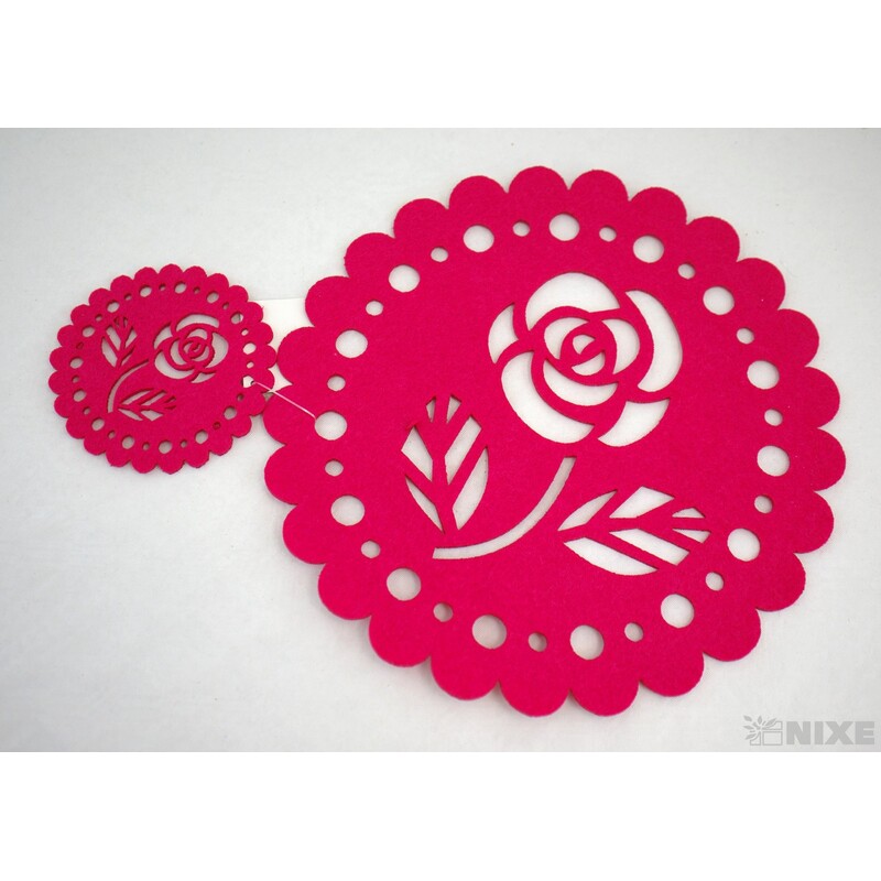 PODLOŽKA FILC 25cm a 10cm*MIX BAREV