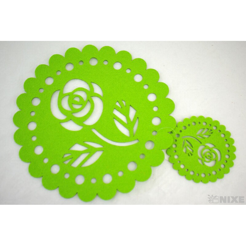 PODLOŽKA FILC 25cm a 10cm*MIX BAREV