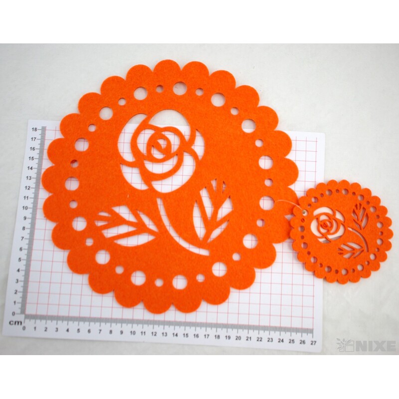 PODLOŽKA FILC 25cm a 10cm*MIX BAREV