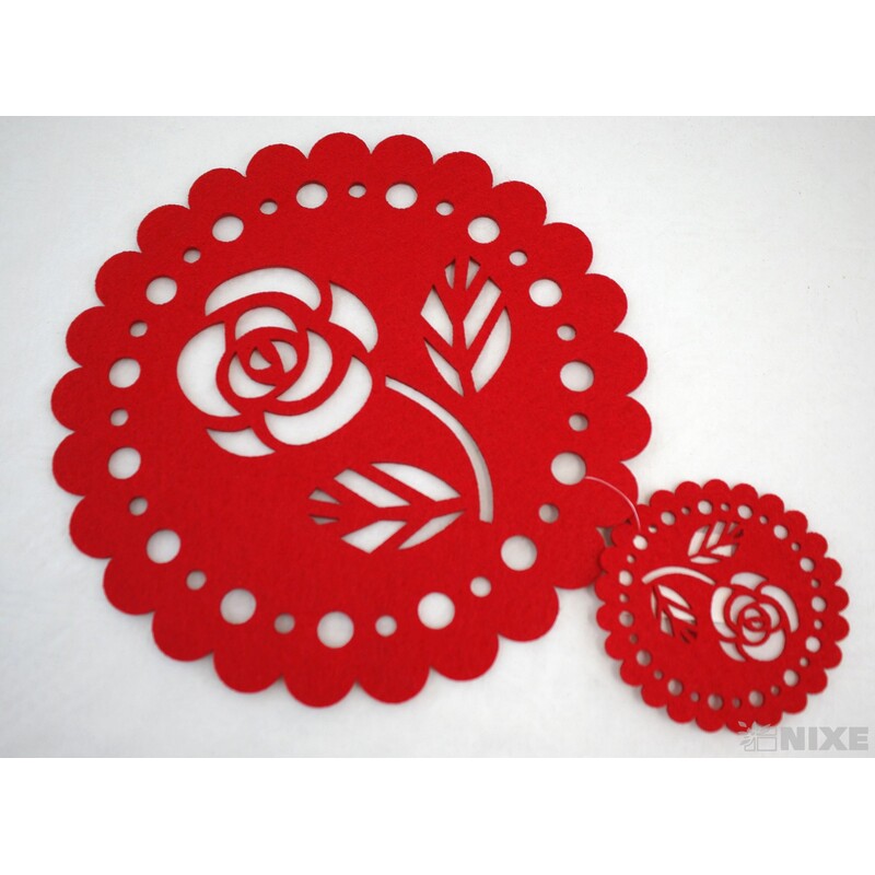 PODLOŽKA FILC 25cm a 10cm*MIX BAREV