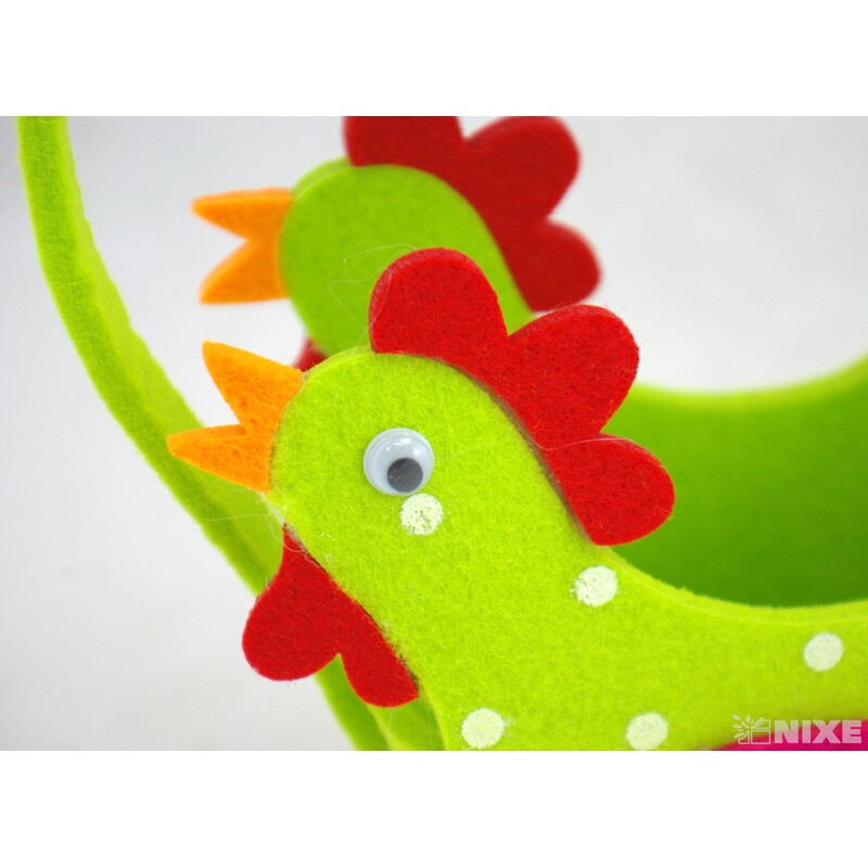 TAŠKA FILC SLEPICE 10x23x7cm*MIX BAREV